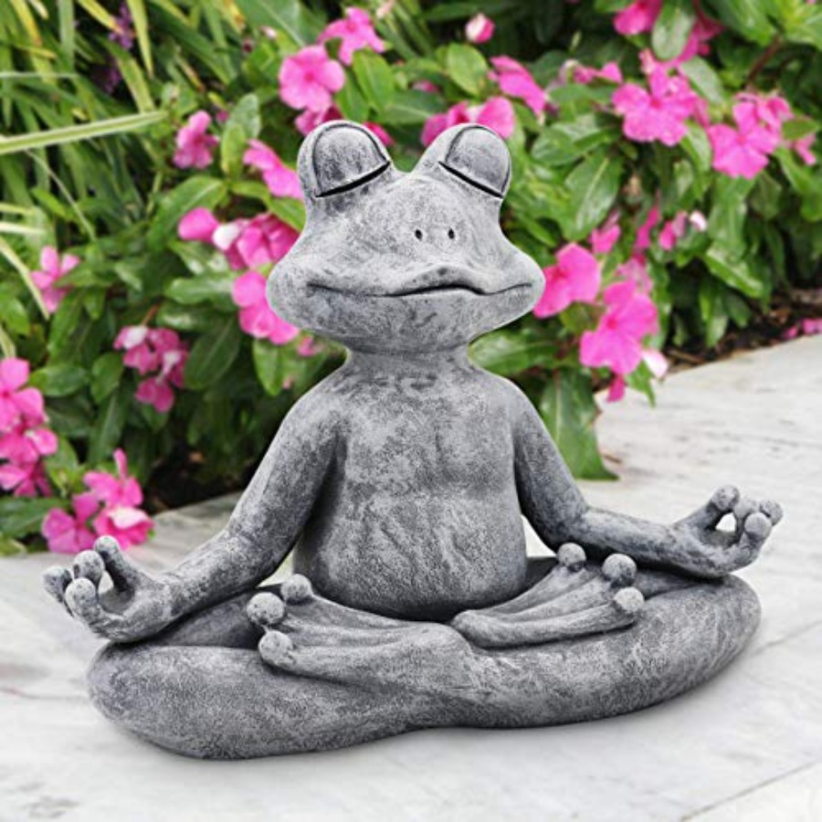 Home Decor Yoga - Meditating Yoga Frog Statue for Zen