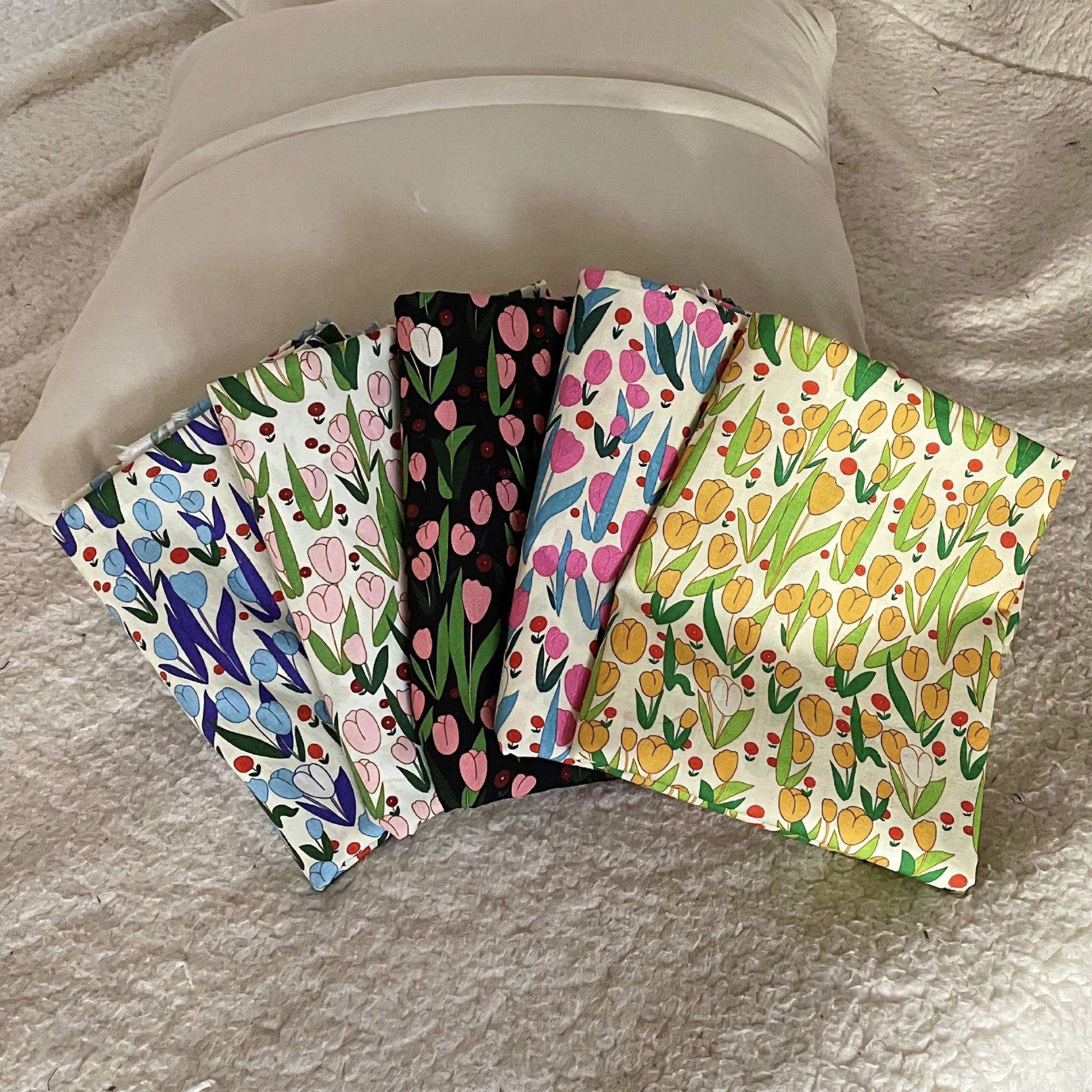 Home Decor Tulip - 100% Cotton Fabric With Charming Tulip