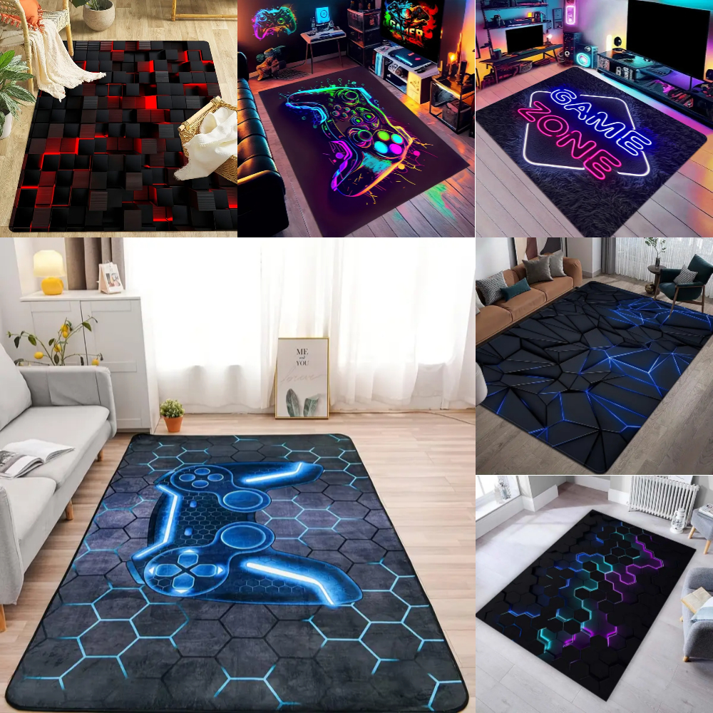 Home Decor Retailers - 1pcs 3D Geometric Carpet Game Room