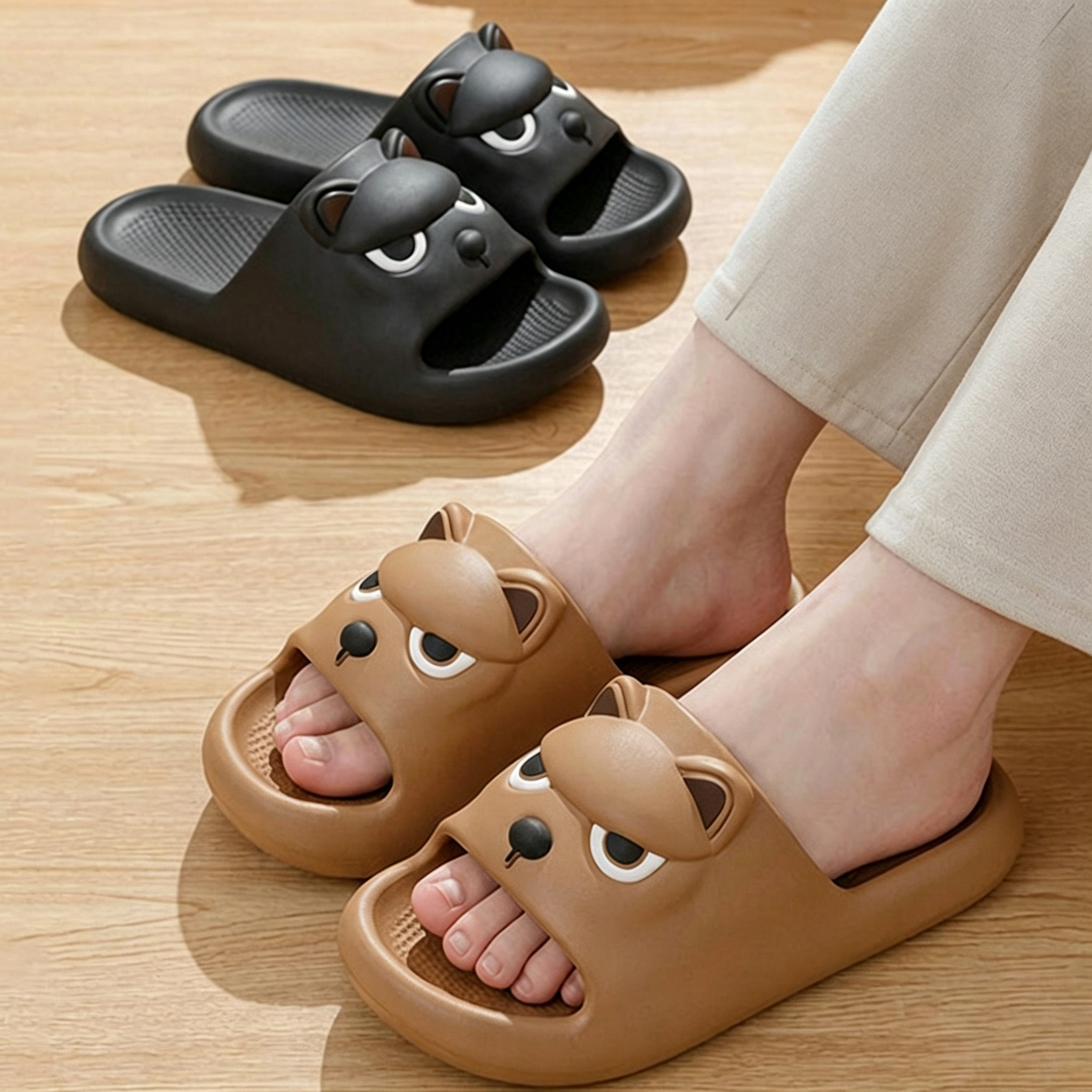 Home Decor Outside - Cartoon Cute Dog Eva Soft Sole