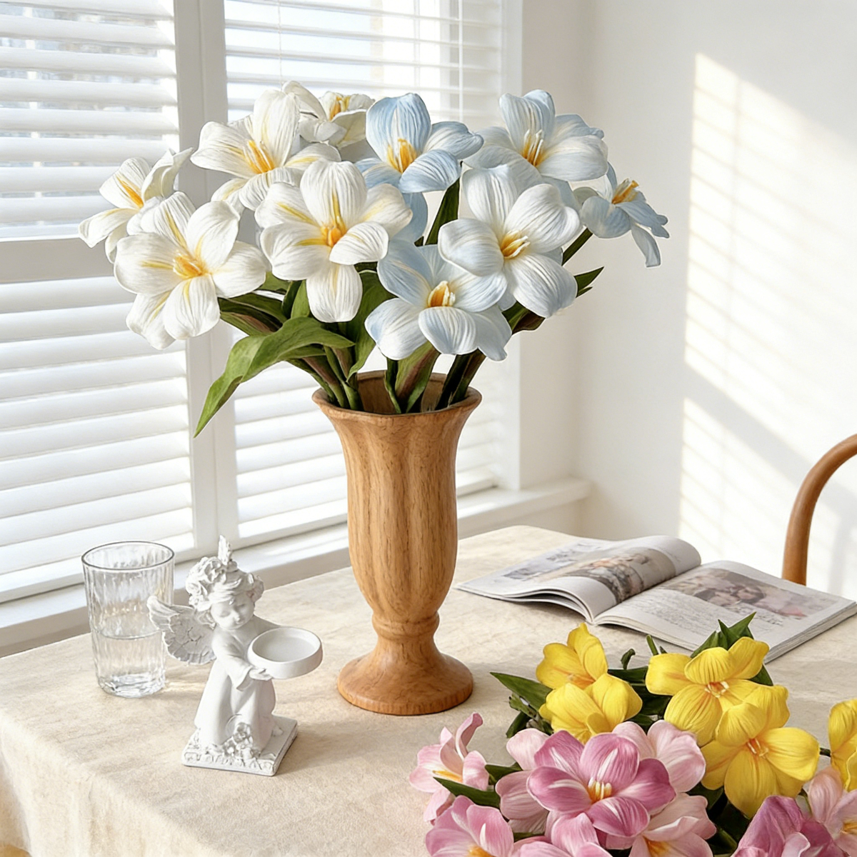 Home Decor Tulip - 18.5 Inches Single Stem Open Tulip
