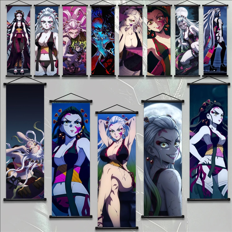 Home Decor Fabric - Demon Slayer Daki Hanging Scrolls Set