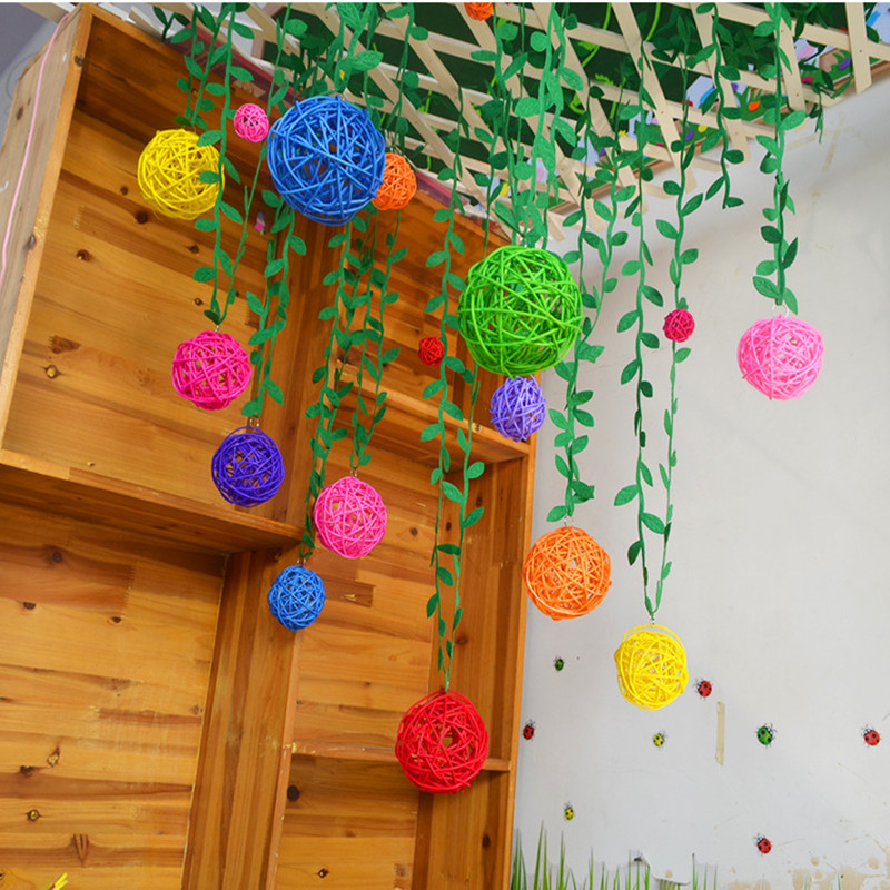 Home Decor Rattan - 100PCS Christmas Decoration Creative Rattan Wicker