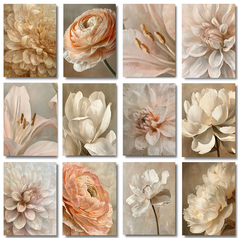 Home Decor Tulip - Vintage Flower Magnolia Peony Tulips Fresh