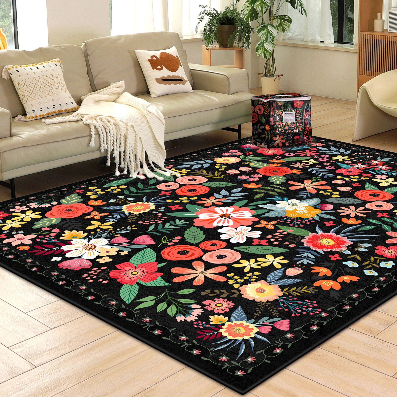 Flooring Home Decor - Anti-Cashmere Triple-Proof Fabric Carpet 118 Inch
