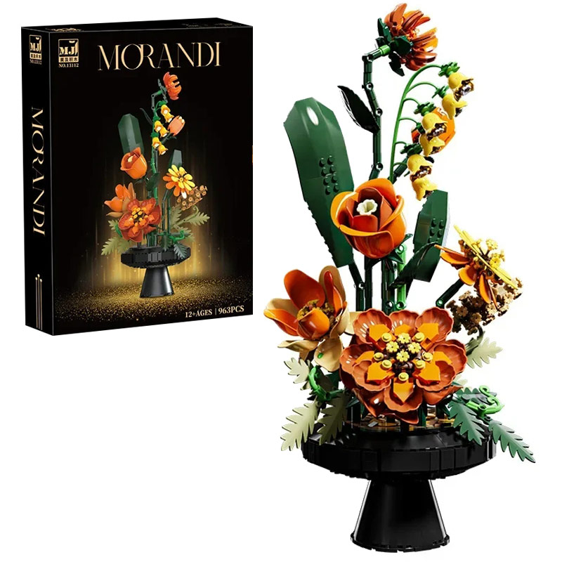 Home Decor Tulip - 963PCS MOC Morandi Artificial Flower Bouquet