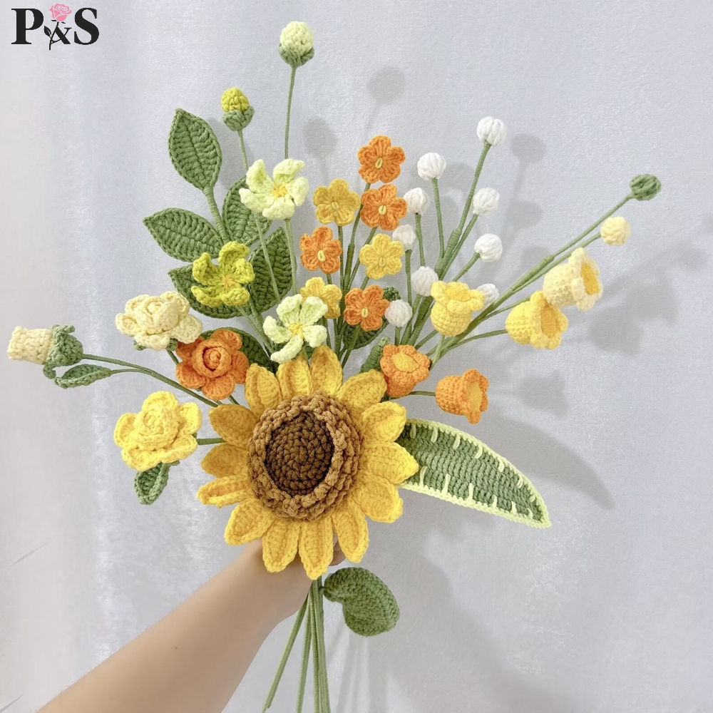 Crochet Flower Bouquet Handmad – обзор и цена Home Decor Tulip