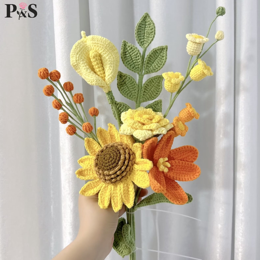 Crochet Flower Bouquet Handmad – обзор и цена Home Decor Tulip