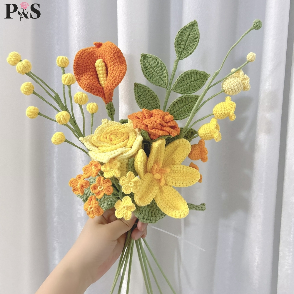 Crochet Flower Bouquet Handmad – обзор и цена Home Decor Tulip