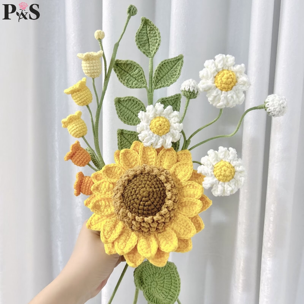 Crochet Flower Bouquet Handmad – обзор и цена Home Decor Tulip