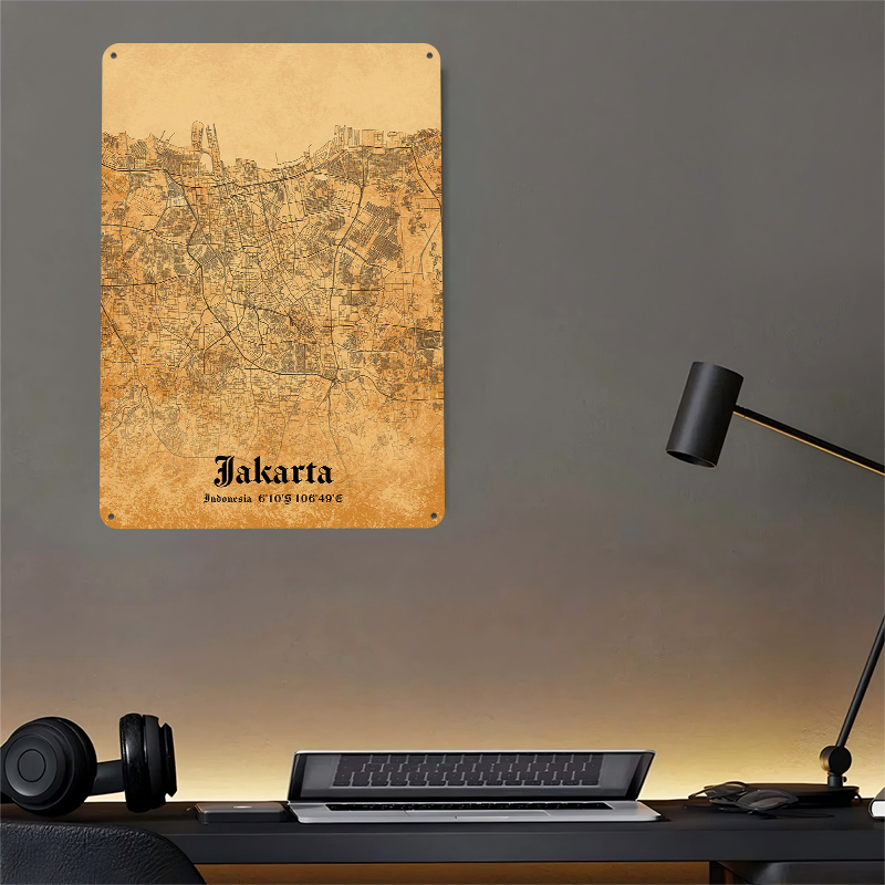 Jakarta Tin Poster Customized  – обзор и цена Home Decor Jakarta