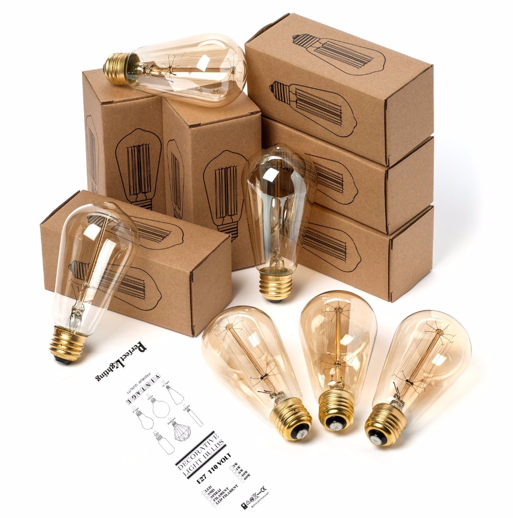 E27 Retro Edison Bulb 220V 40W – обзор и цена Home Decor Retro