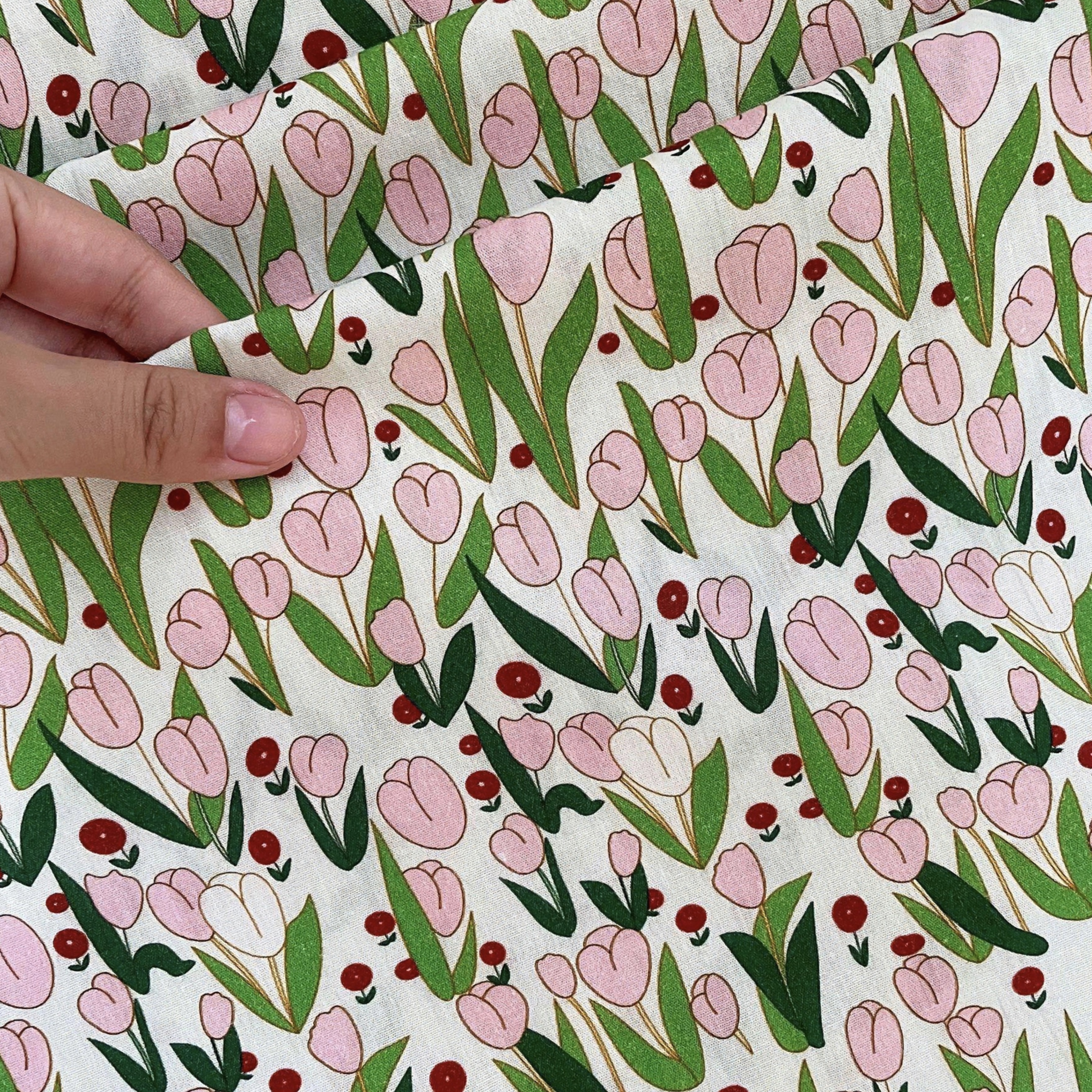 100% Cotton Fabric With Charmi – обзор и цена Home Decor Tulip
