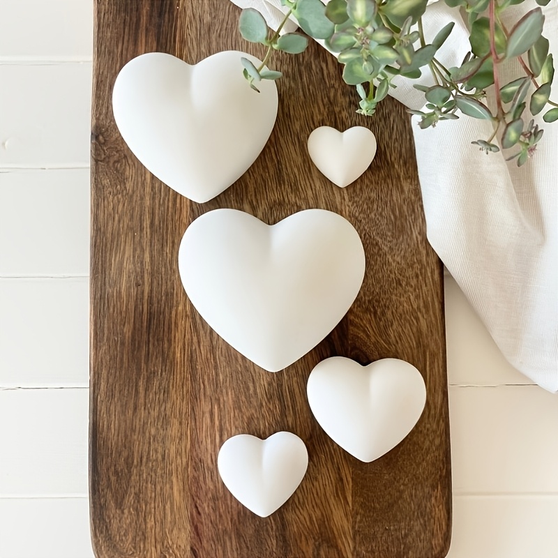5pcs Heart-Shaped Gypsum Candl – обзор и цена Home Decor Handicraft