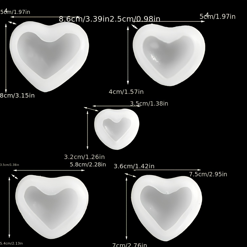 5pcs Heart-Shaped Gypsum Candl – обзор и цена Home Decor Handicraft