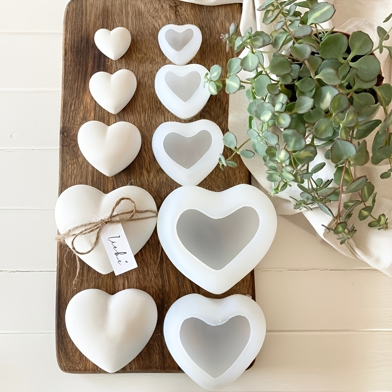 5pcs Heart-Shaped Gypsum Candl – обзор и цена Home Decor Handicraft