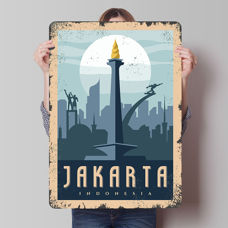 Jakarta Indonesia Travel Metal – обзор и цена Home Decor Jakarta