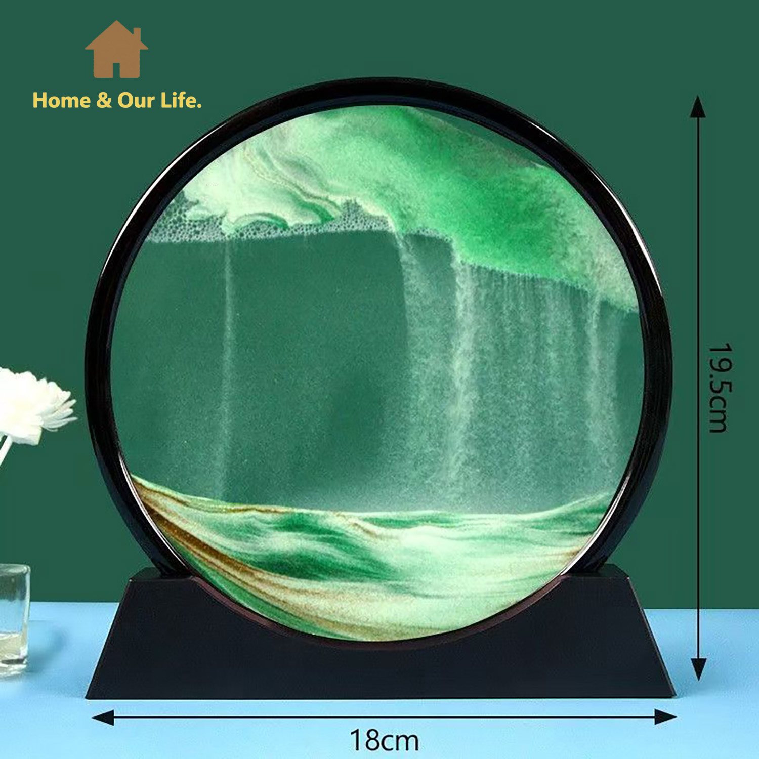 3D Dynamic Flowing Sand Art: U – обзор и цена Home Decor Mirror