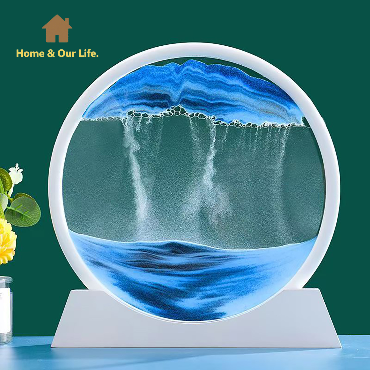 3D Dynamic Flowing Sand Art: U – обзор и цена Home Decor Mirror