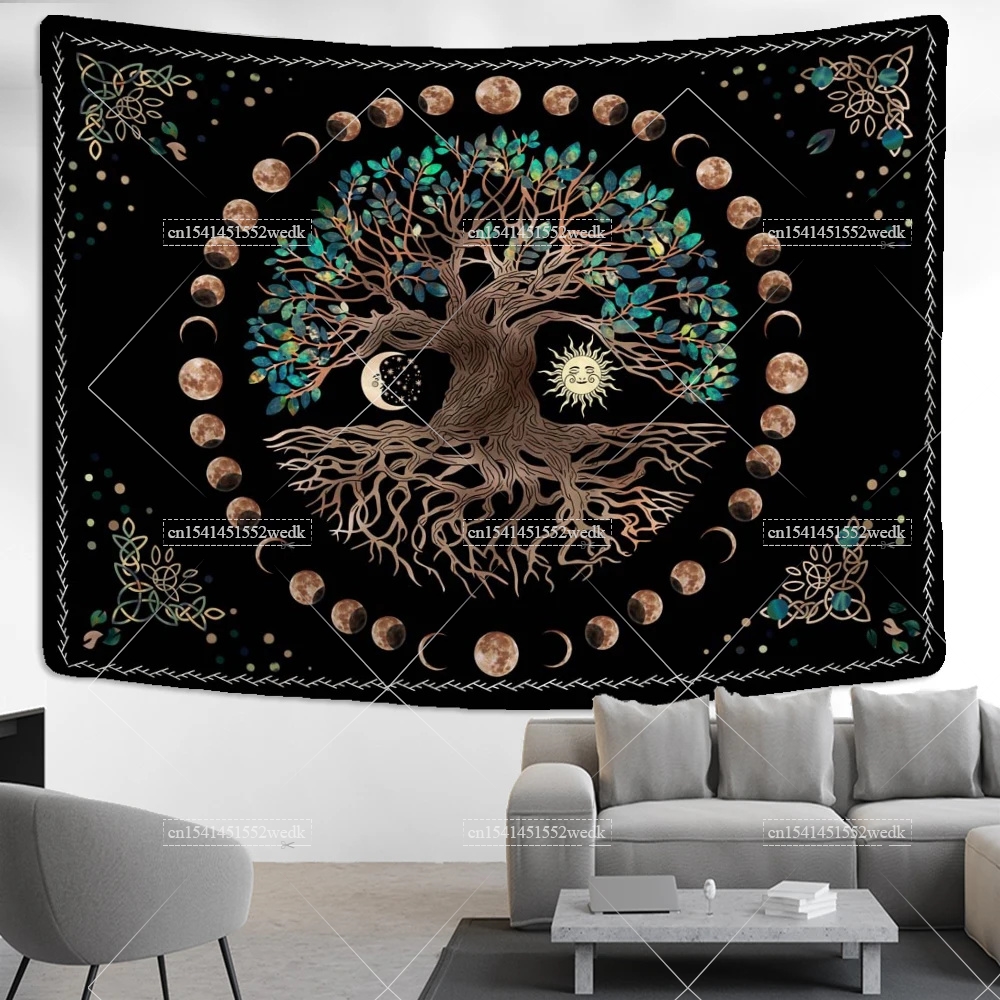 Moon Phase Tree Of Life Tapest – обзор и цена Aesthetic Tapestry