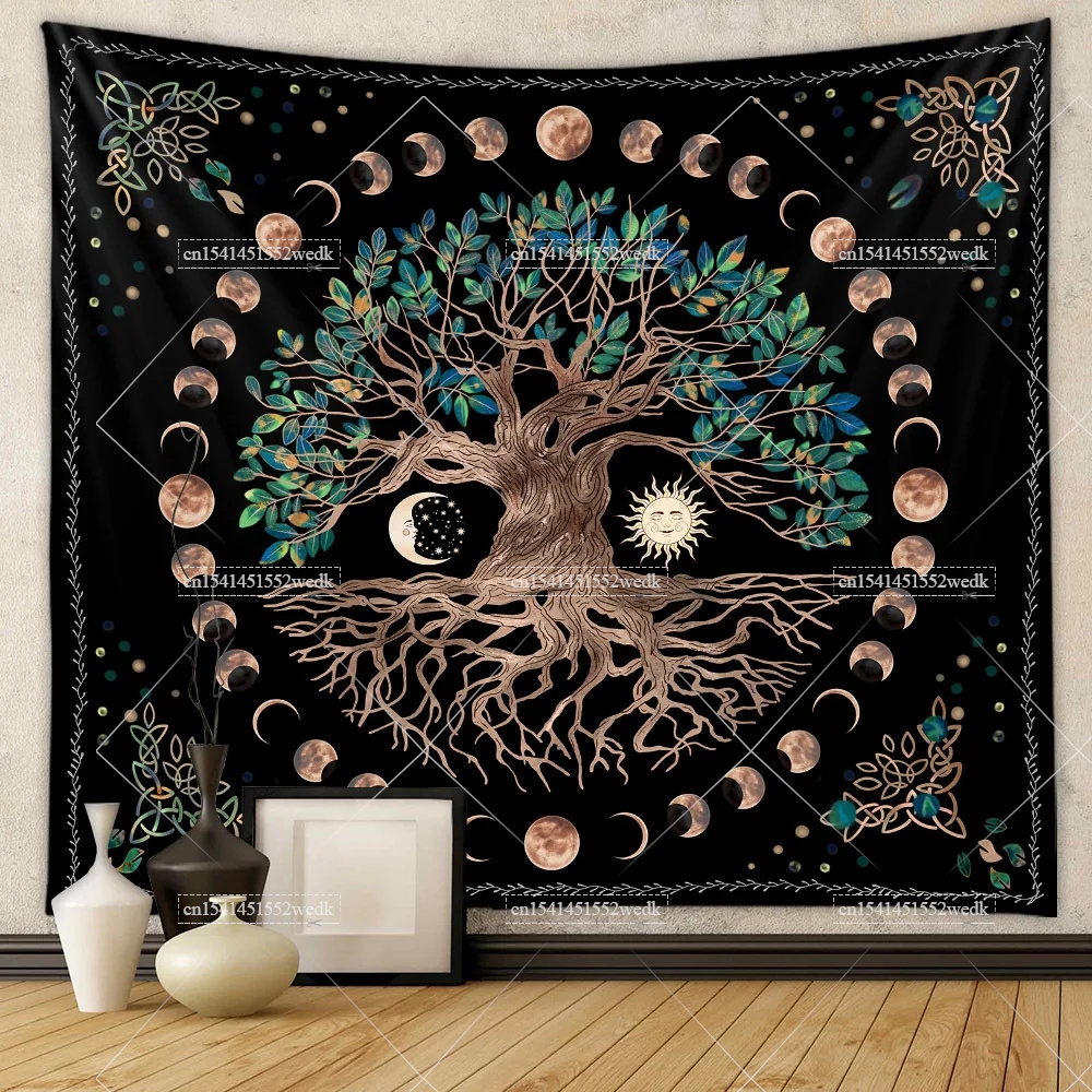 Moon Phase Tree Of Life Tapest – обзор и цена Aesthetic Tapestry