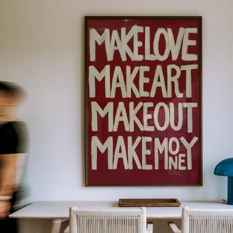 Modern,Retro Self Made Love Ki – обзор и цена Home Decor Quotes
