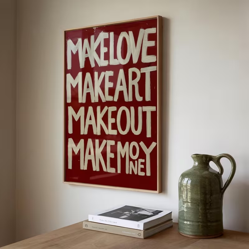 Modern,Retro Self Made Love Ki – обзор и цена Home Decor Quotes