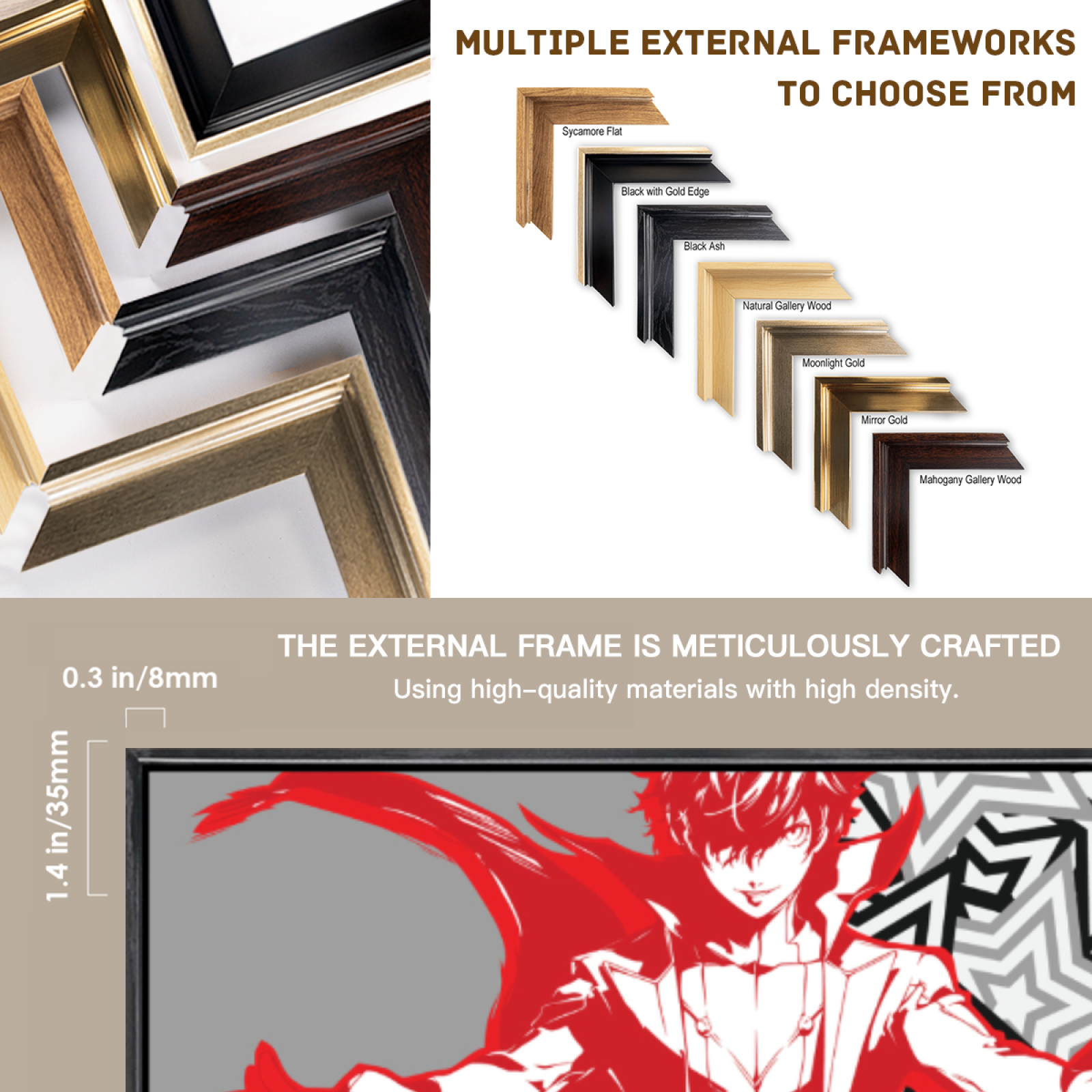 Japanese Manga Multi-Size Canv – обзор и цена Home Decor Mirror