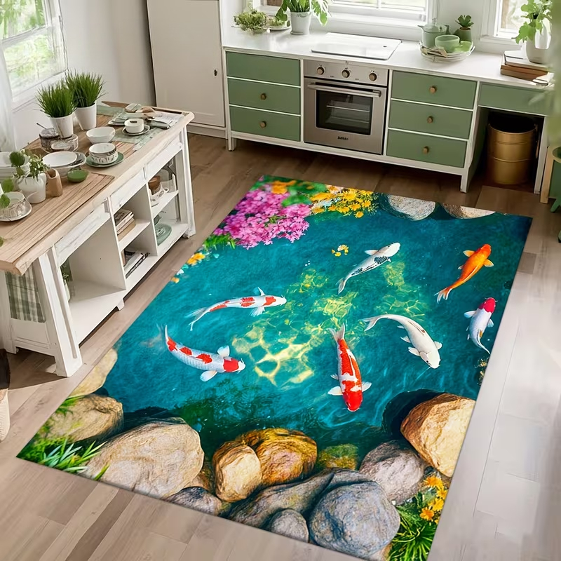 Modern Japanese Koi Carpet Nat – обзор и цена Home Decor Retailers