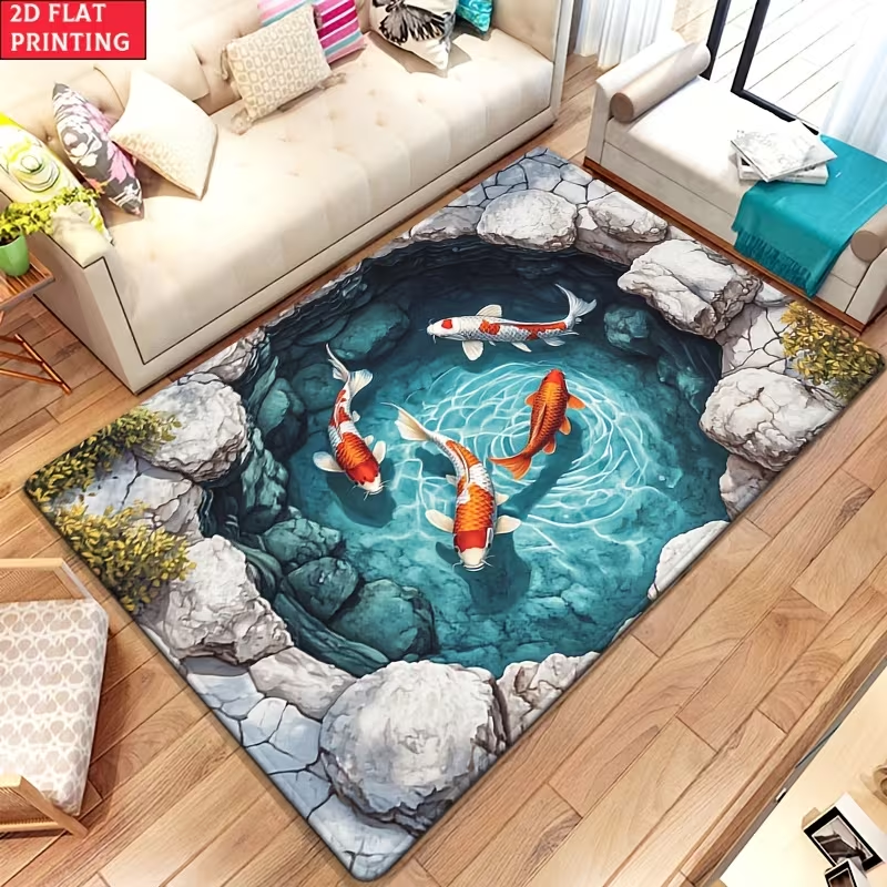 Modern Japanese Koi Carpet Nat – обзор и цена Home Decor Retailers