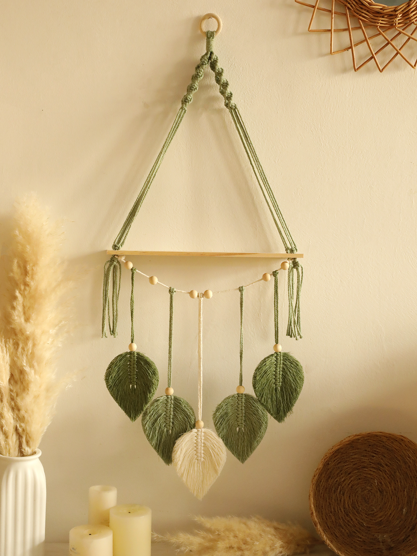 Leaf Macrame Floating Shelf Ta – обзор и цена Home Decor Yoga