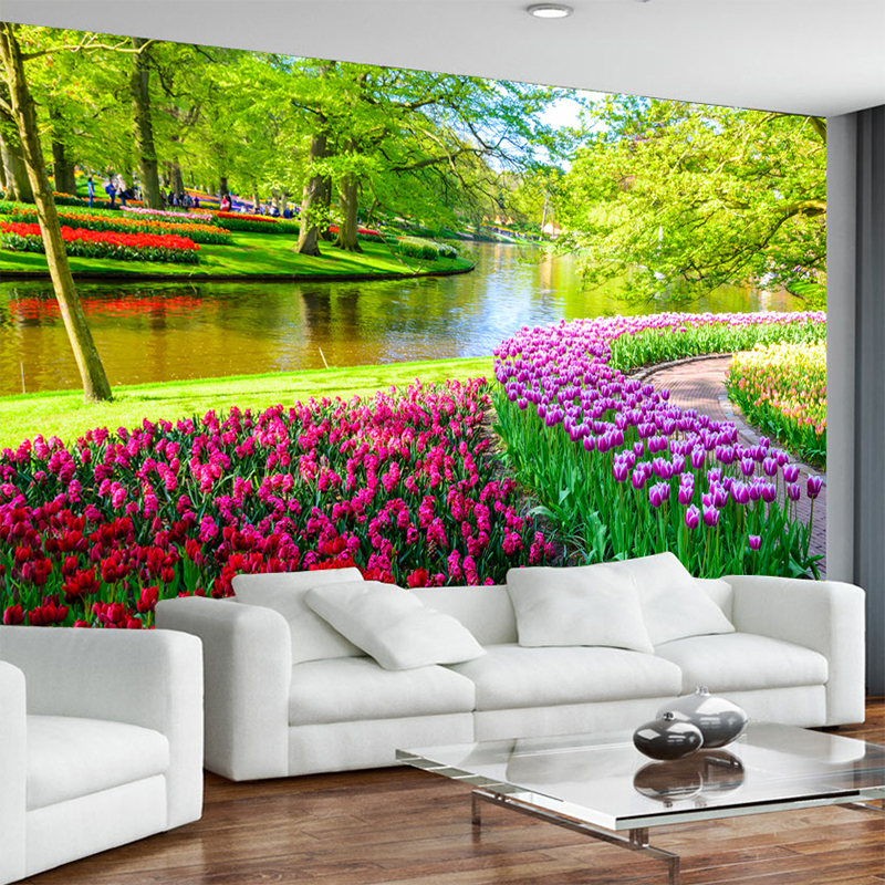 Custom 3D Large Mural Fresh Na – обзор и цена Home Decor Tulip