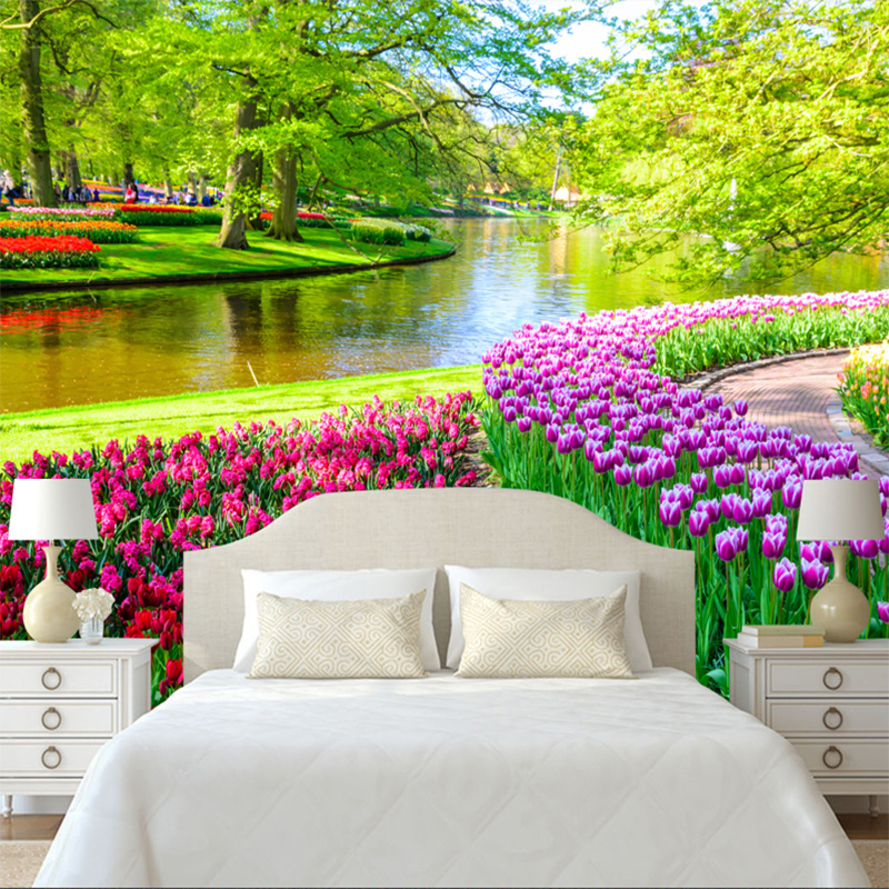 Custom 3D Large Mural Fresh Na – обзор и цена Home Decor Tulip