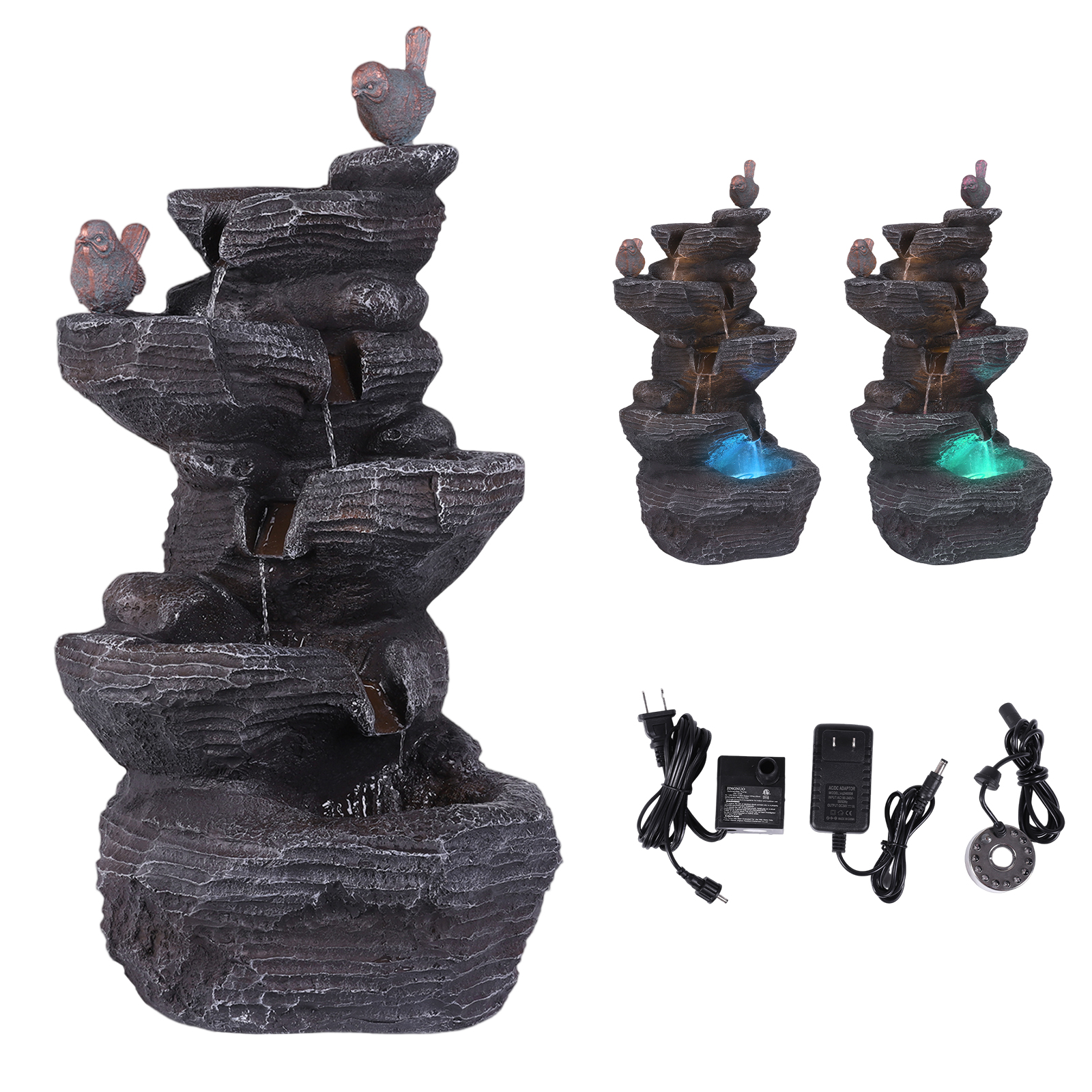 5-Tier Cascading Rock Waterfal – обзор и цена Flooring Home Decor