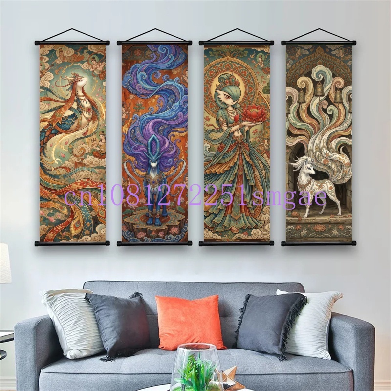 Pokemon Anime Poster Scroll Pa – обзор и цена Canvas Painting