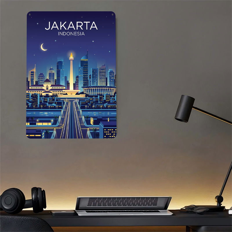 Jakarta Cityscape At Night Met – обзор и цена Home Decor Jakarta