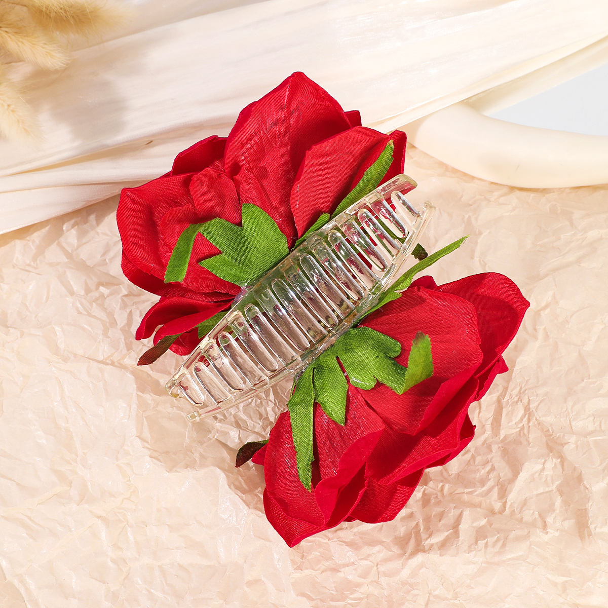 1pc Artificial Rose Hair Claw  – обзор и цена Home Decor Handicraft