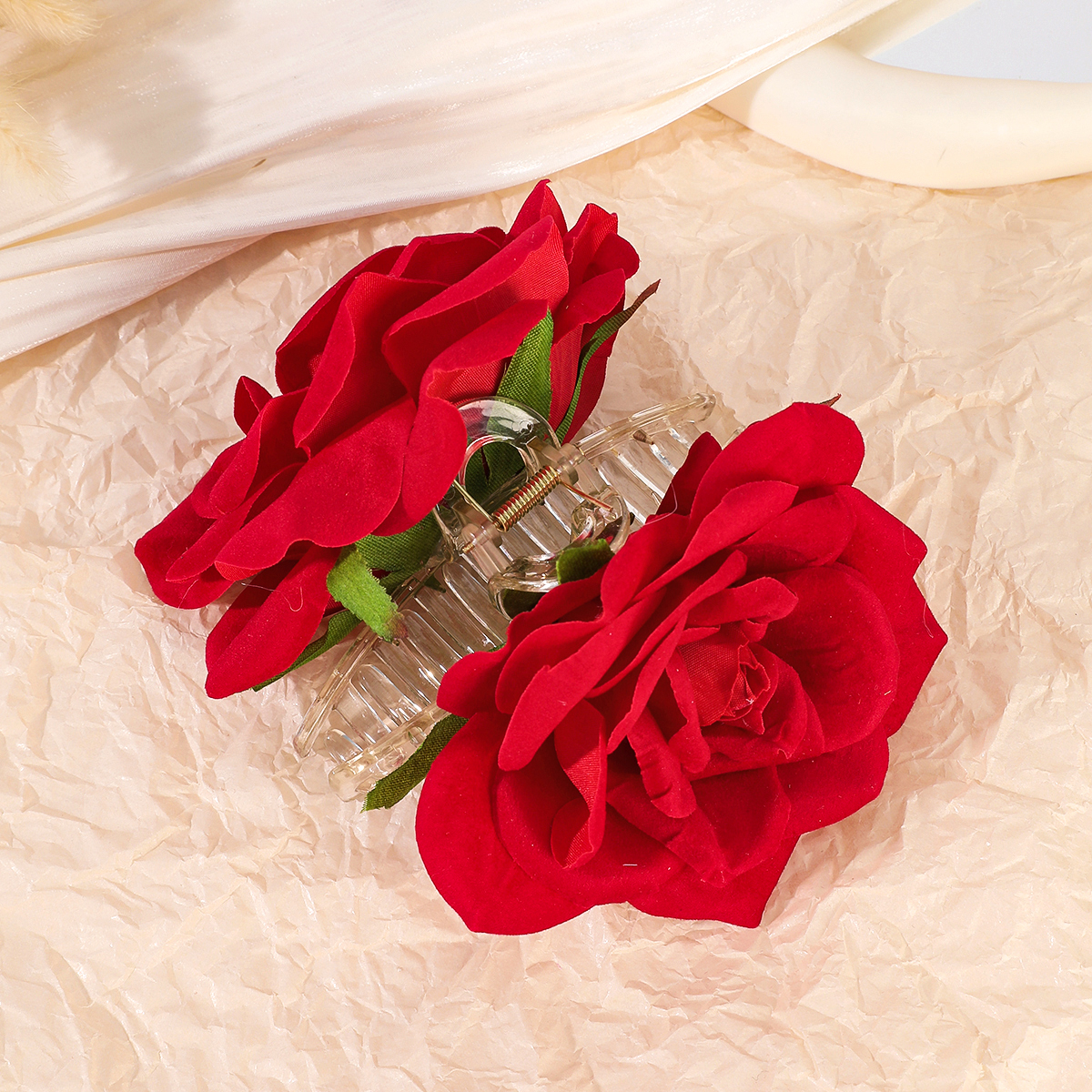 1pc Artificial Rose Hair Claw  – обзор и цена Home Decor Handicraft
