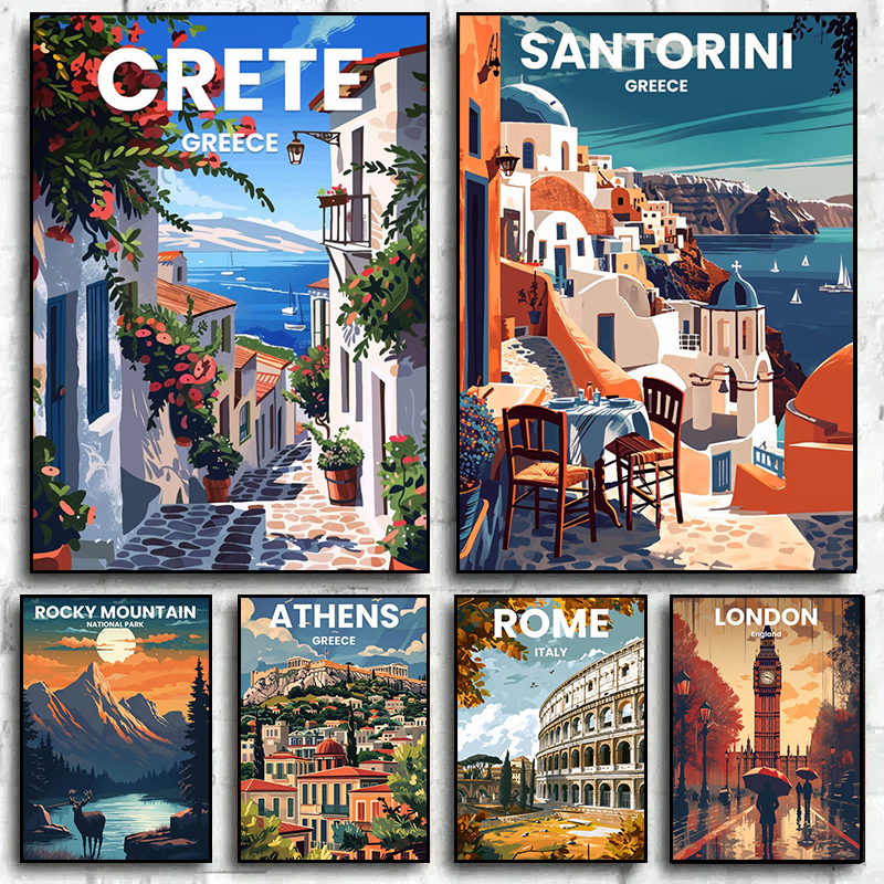 Modern Travel Cities Santorini – обзор и цена Home Decor London