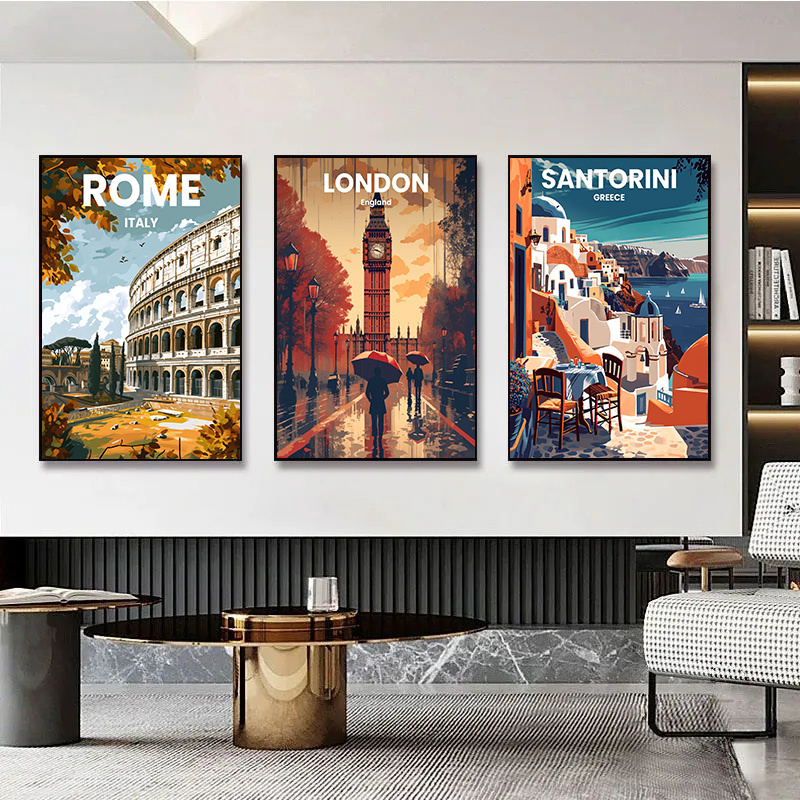 Modern Travel Cities Santorini – обзор и цена Home Decor London