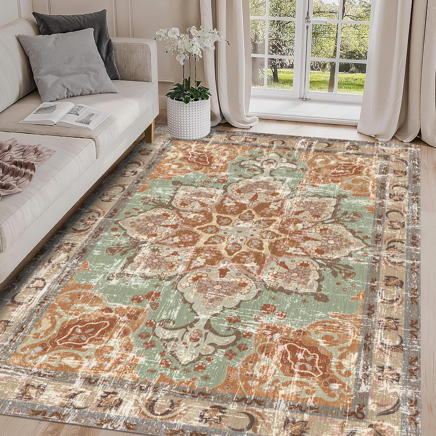 Bohemian Retro Pink Green Flor – обзор и цена Home Decor Retailers