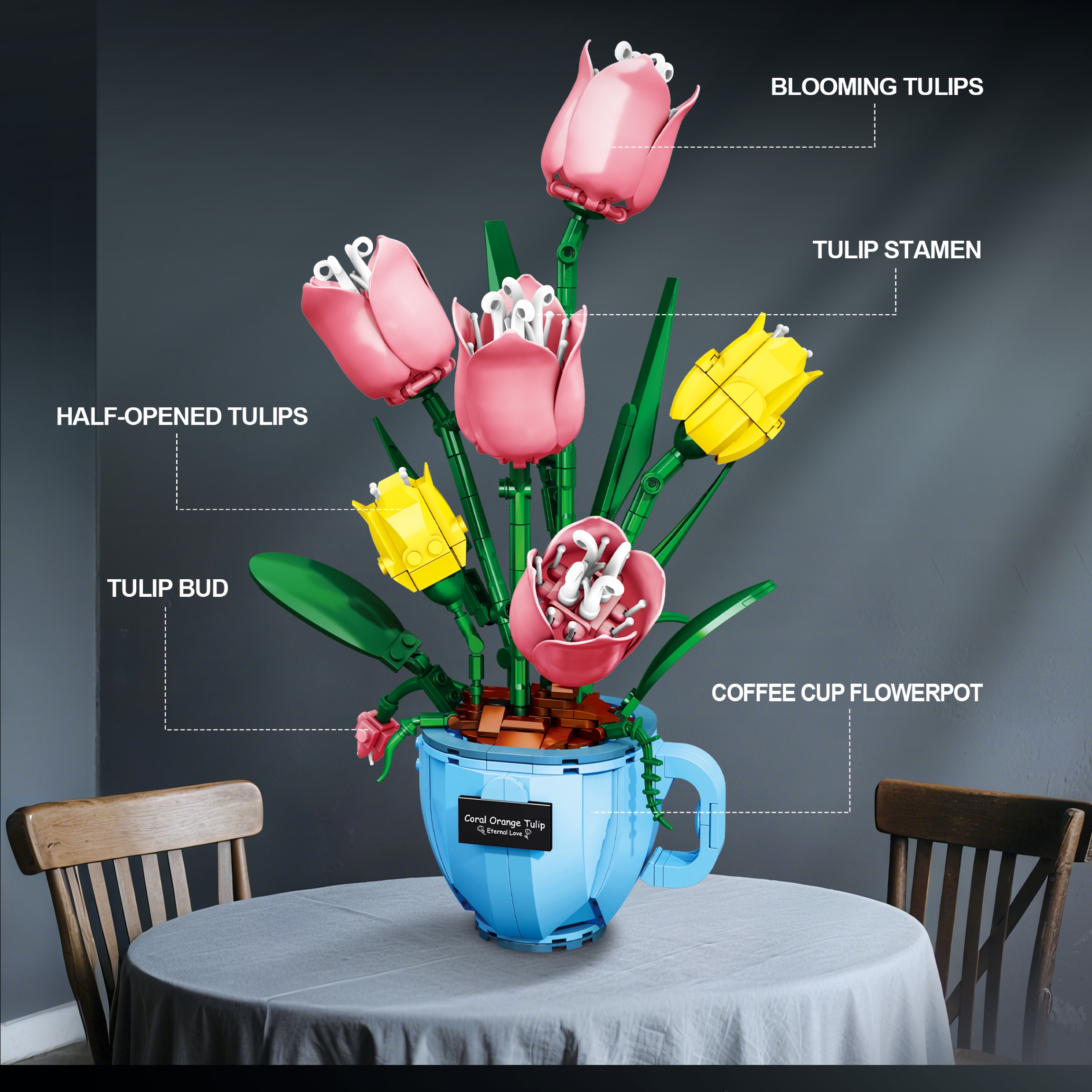 A coffee cup tulip building bl – обзор и цена Home Decor Tulip