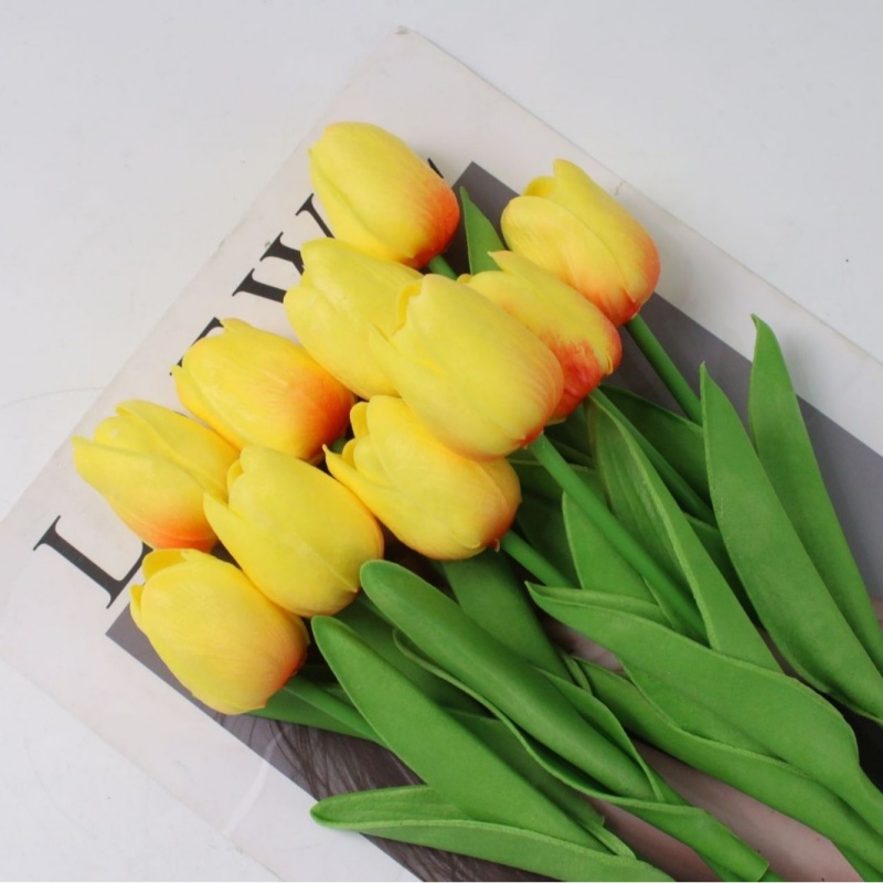 10 Artificial Pu Tulips, Real  – обзор и цена Home Decor Tulip