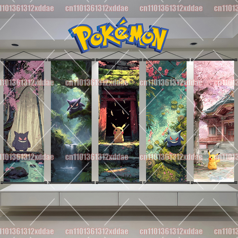Pokémon Anime Scroll Painting  – обзор и цена Canvas Painting