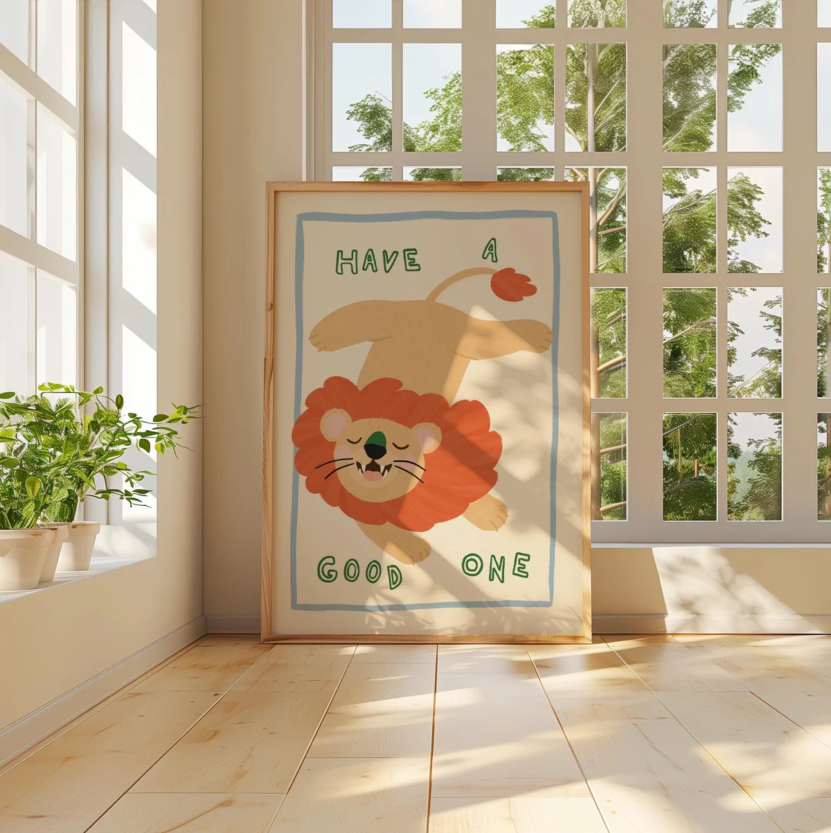 Modern,Cartoon Loin And Have A – обзор и цена Home Decor Quotes