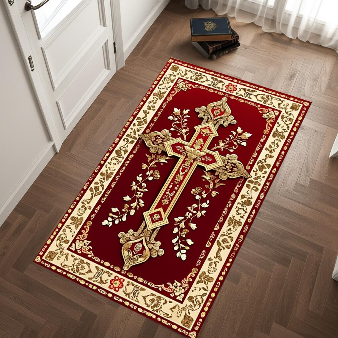 Luxury Red Gold Cross Prayer R – обзор и цена Home Decor Retailers