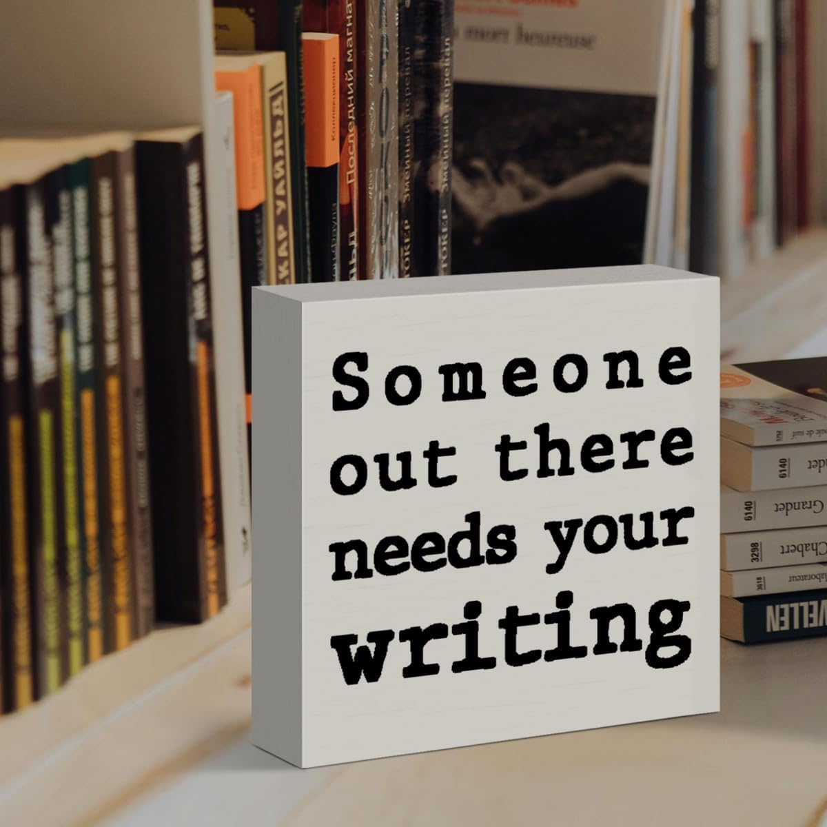 Wooden Box Sign for Writers, N – обзор и цена Home Decor Quotes