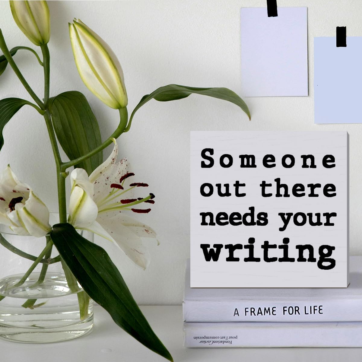 Wooden Box Sign for Writers, N – обзор и цена Home Decor Quotes
