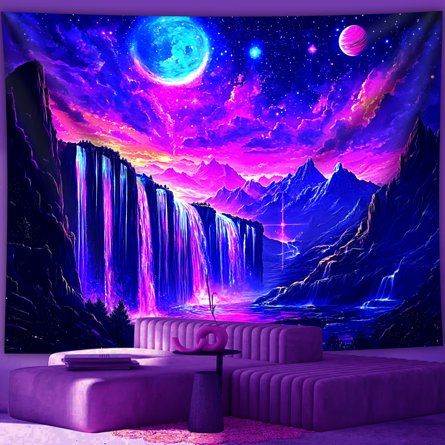 VIKAMA Black Light Galaxy Fore – обзор и цена Aesthetic Tapestry