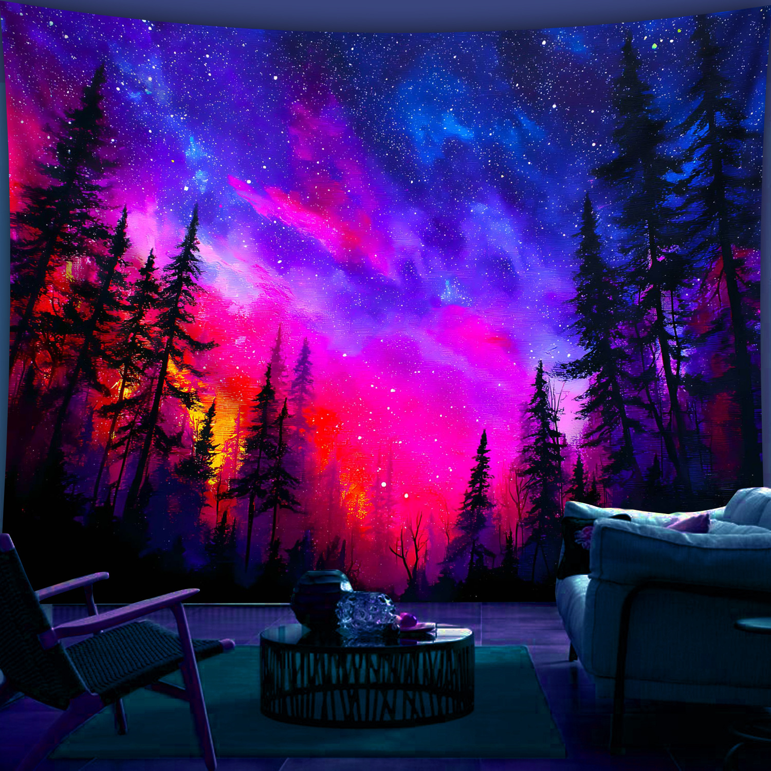 VIKAMA Black Light Galaxy Fore – обзор и цена Aesthetic Tapestry